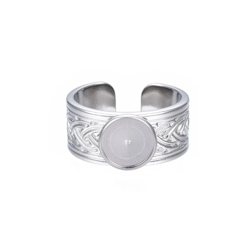 Porta Anillos Cabujón Redondo Acero Inoxidable 304