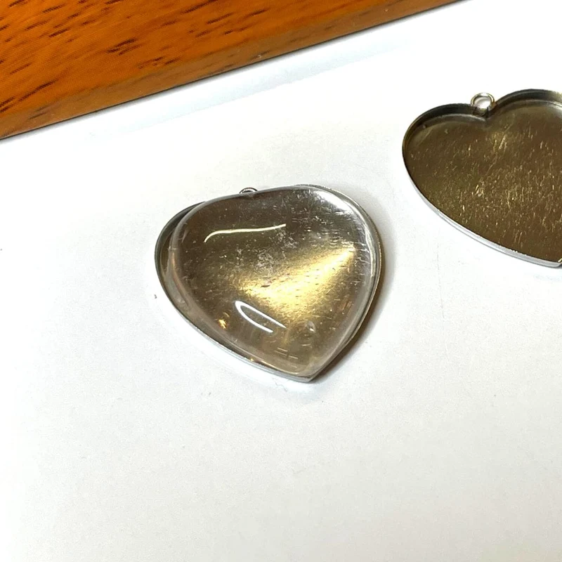 Soporte para colgante de cabujón de corazón