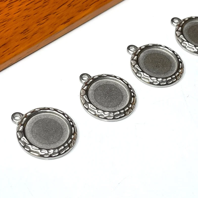 Soporte para colgante de cabujón de plata