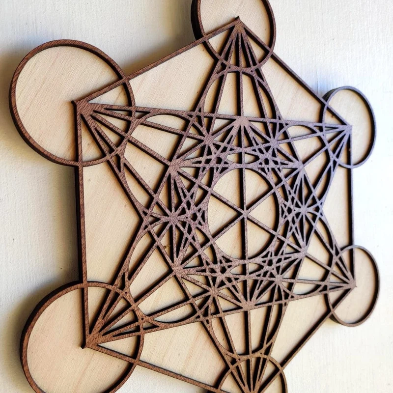 Decoración de pared de madera de Metatrón.