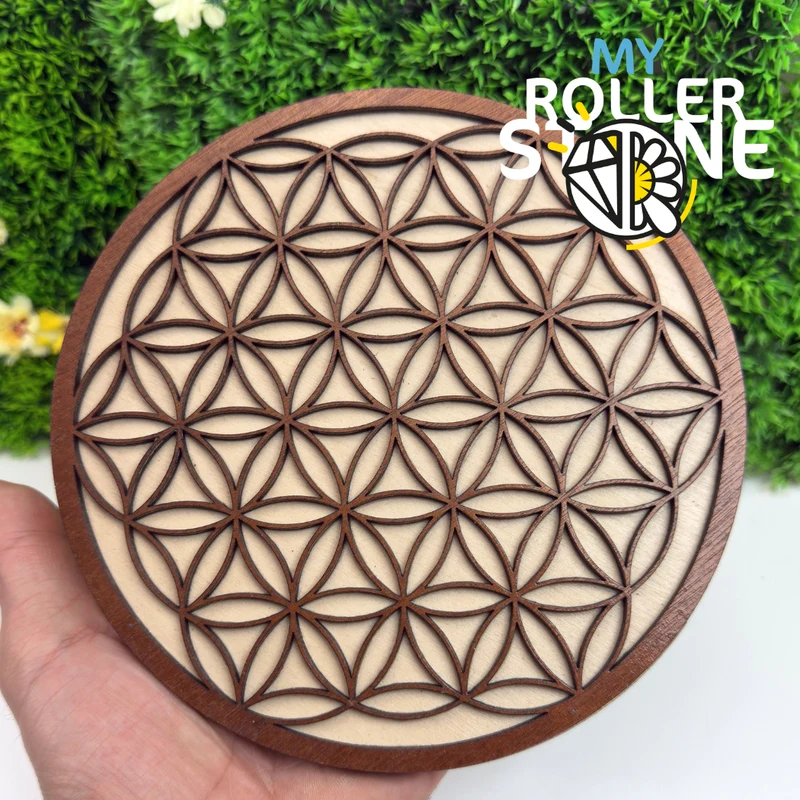Decoración de pared Flor de la Vida de madera