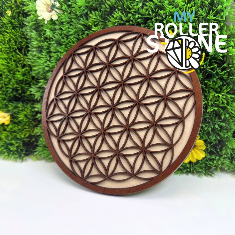 Decoración de pared Flor de la Vida de madera