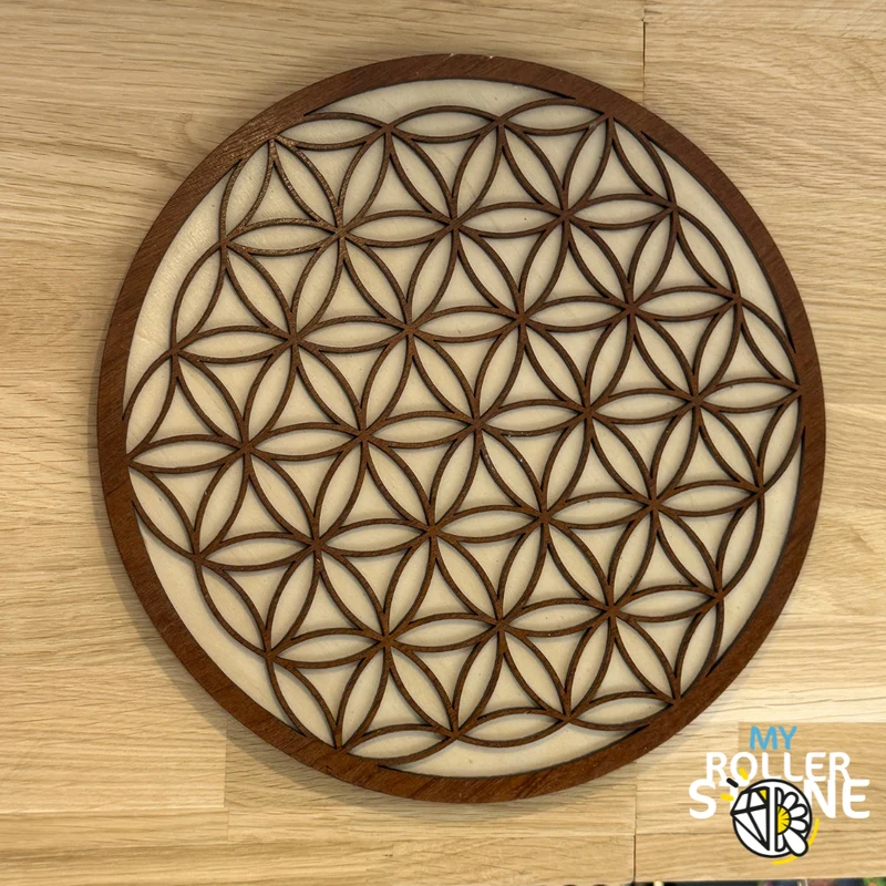 Decoración de pared Flor de la Vida de madera