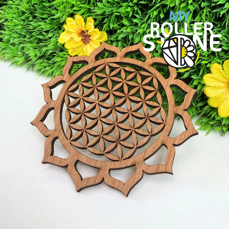 Flor de la Vida en madera de okoumé