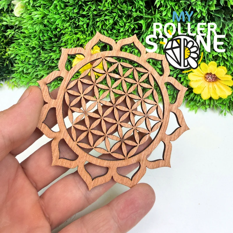 Flor de la Vida en madera de okoumé