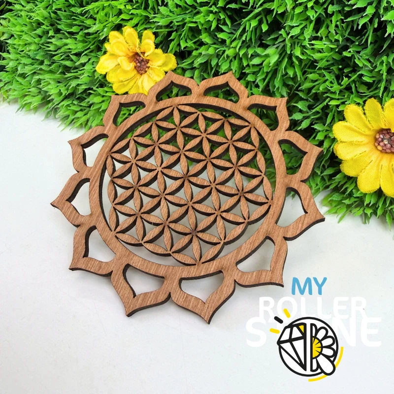 Flor de la Vida en madera de okoumé