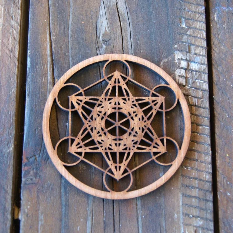 Cubo de Metatrón de madera