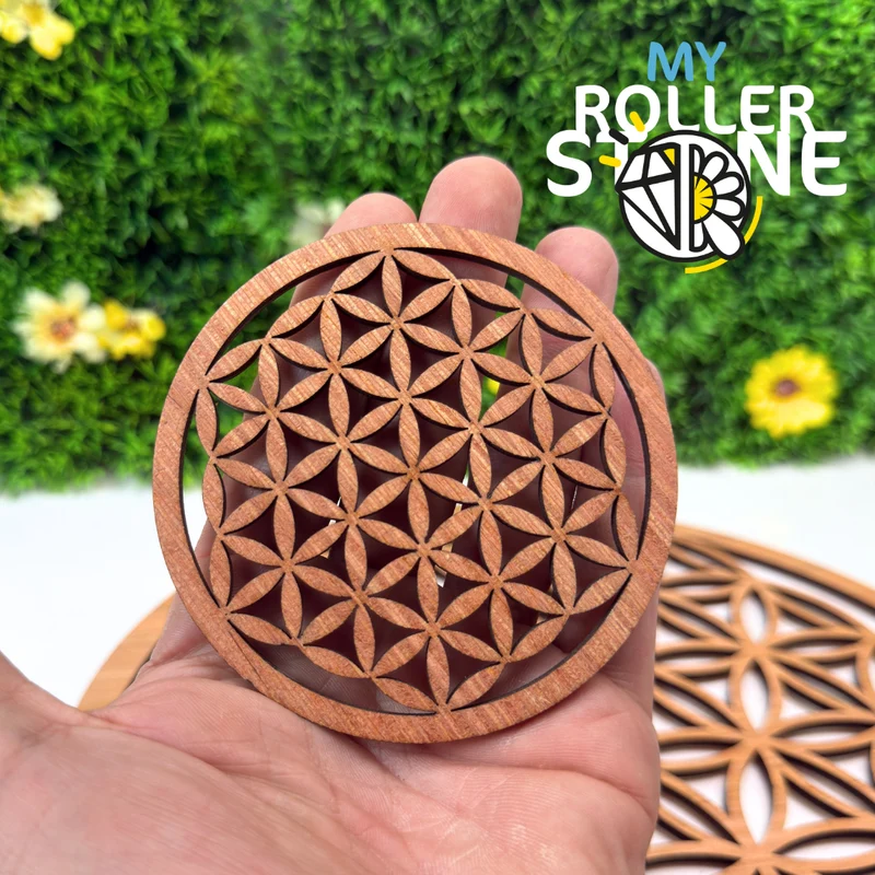 Flor de la vida de madera