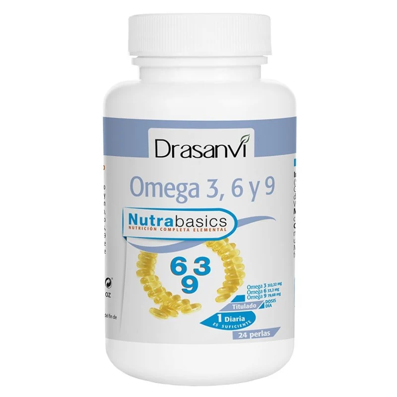 Omega 3-6-9 24 Perlas Nutrabasics | Drasanvi