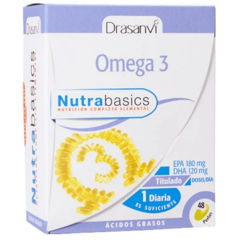 Omega 3 1000 mg 48 Perlas Nutrabasics | Drasanvi