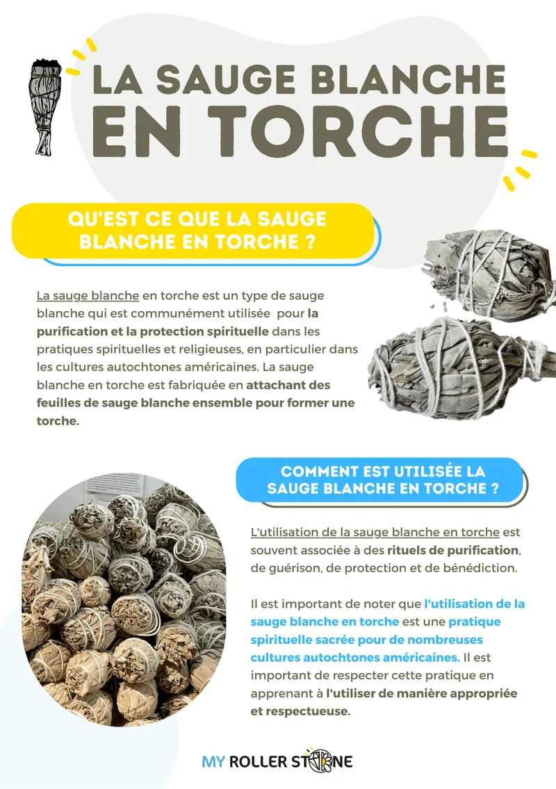 Salvia blanca en antorcha