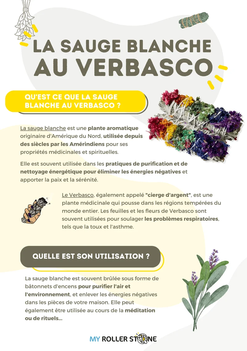 Salvia blanca con Verbasco