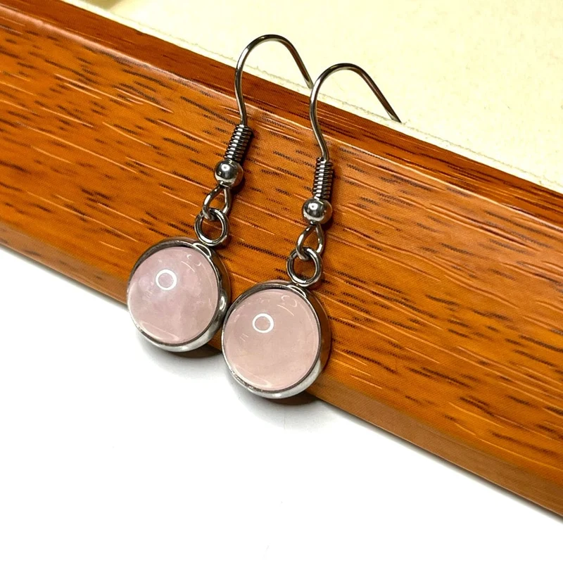 Soporte para aretes de cabujón de acero inoxidable