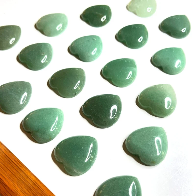 Cabujón Corazón de Aventurina Verde