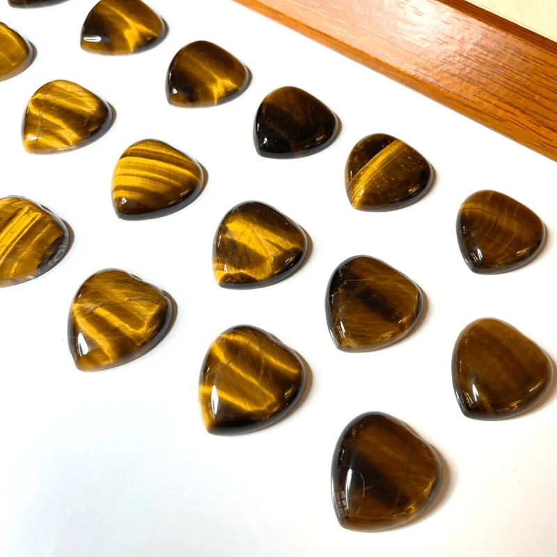 Cabujón Corazón Ojo de Tigre