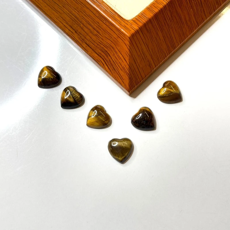 Cabujón Corazón Ojo de Tigre