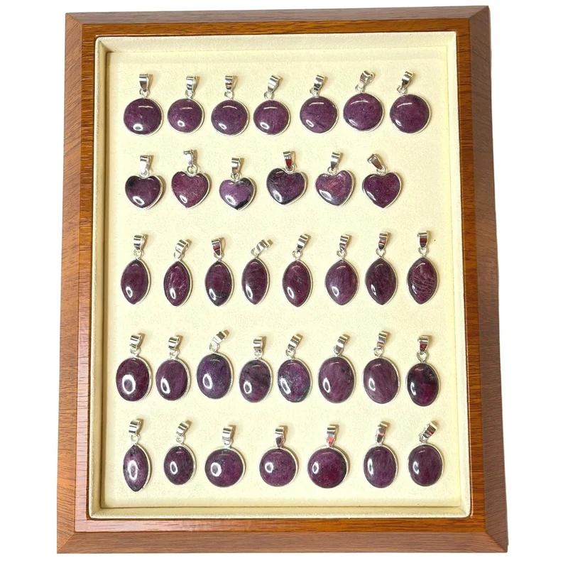 Colgante Rubí Zoisita Plata 925