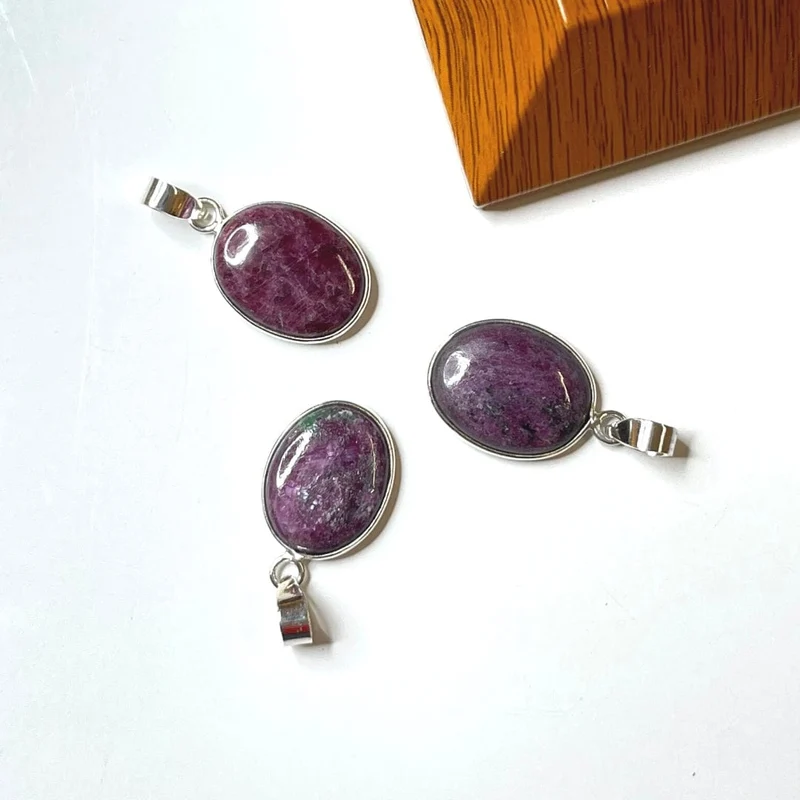 Colgante Rubí Zoisita Plata 925