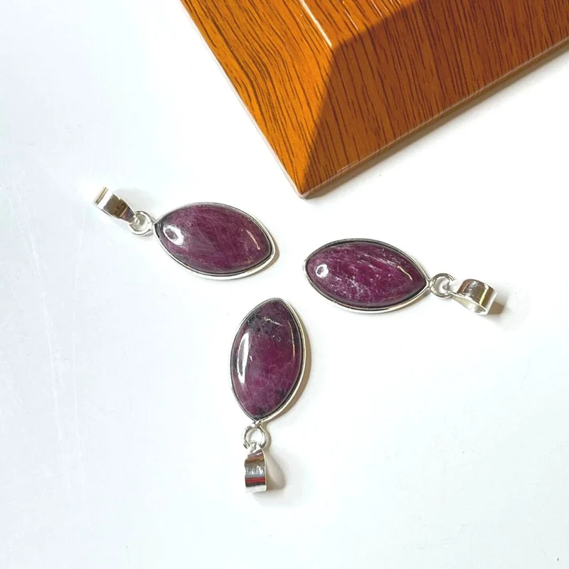 Colgante Rubí Zoisita Plata 925