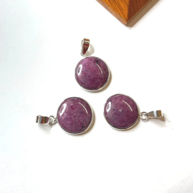 Colgante Rubí Zoisita Plata 925
