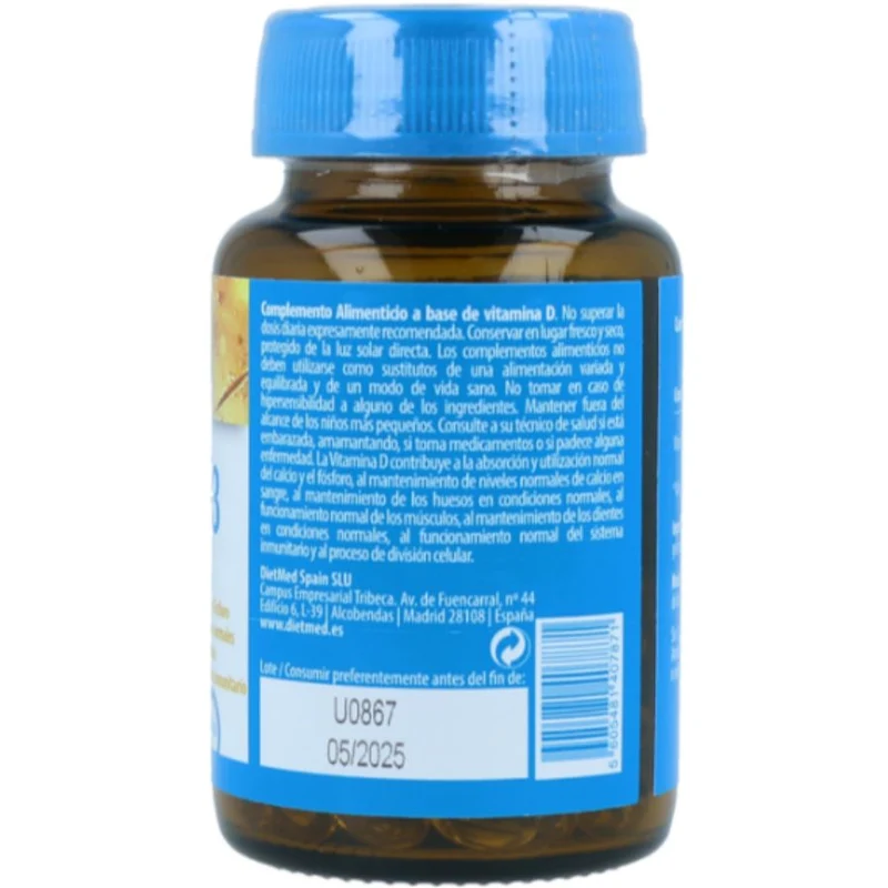 Vitamina D3 60 Capsulas | Naturmil