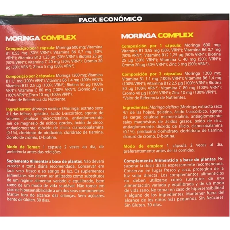 Moringa Complex Pack Economico (30+30) Capsulas | Novity