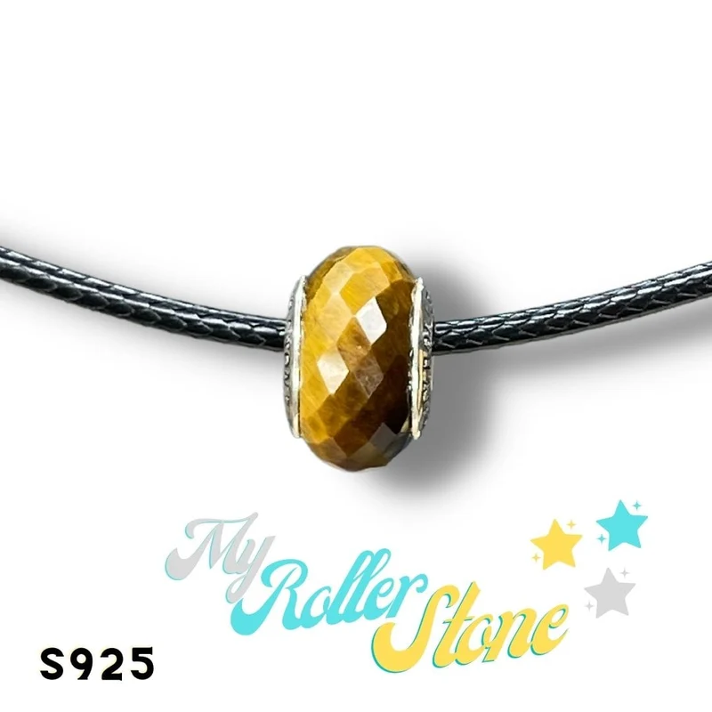 Charm distintivo de ojo de tigre