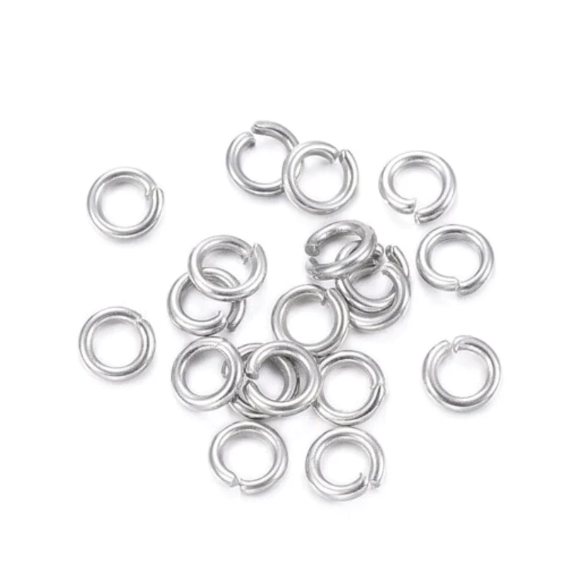 Anillo Abierto de Acero Inoxidable Plata (3, 4, 6 u 8 MM)