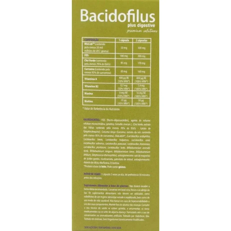 Bacidofilus 60 Capsulas | Dietmed