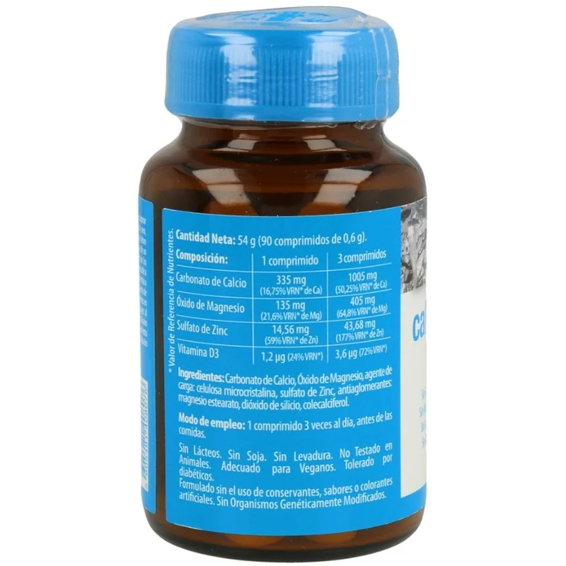 Calcio + Magnesio + Zinc y Vitamina D 90 Comprimidos | Naturmil