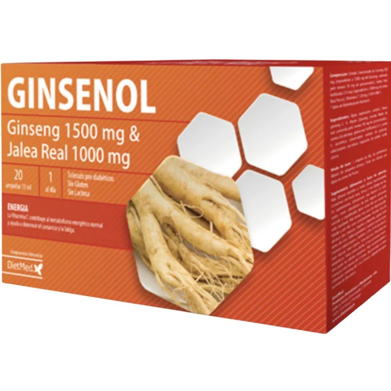 Ginsenol 20 Ampollas | Dietmed