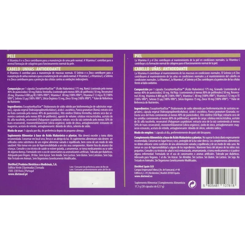 Hialurmax Beauty 30 Capsulas | Dietmed