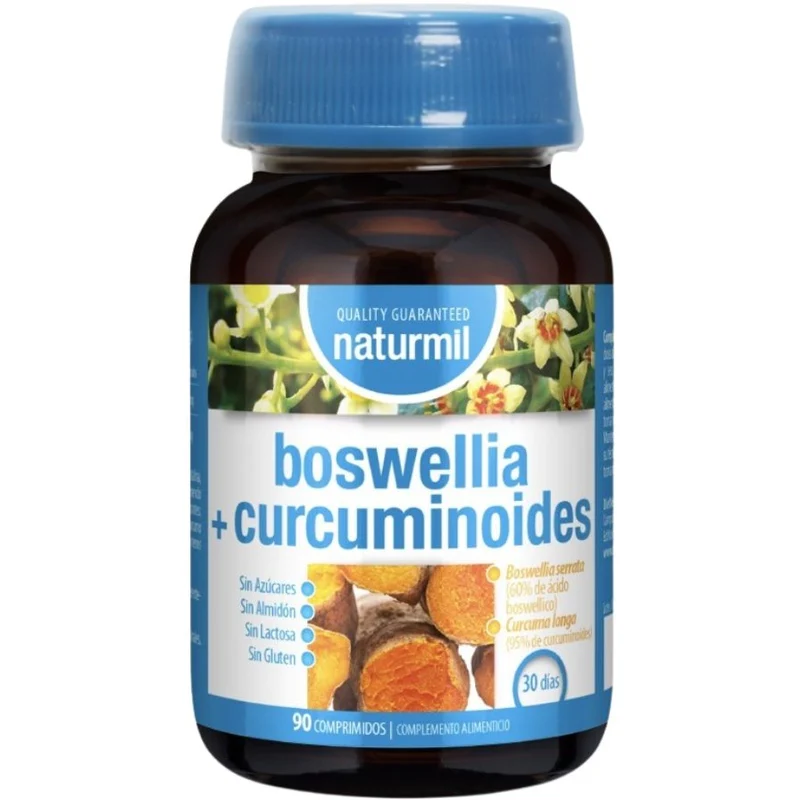 Boswellia 400 mg + Curcumina 1 mg 90 Comprimidos | Naturmil