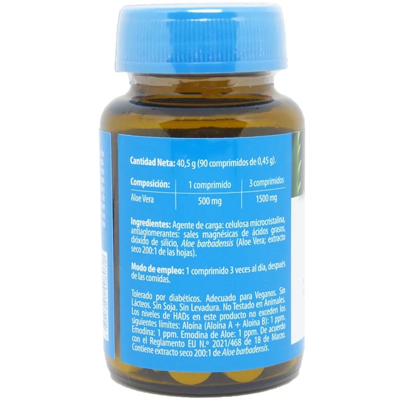 Aloe Vera 500 mg 90 Comprimidos | Naturmil