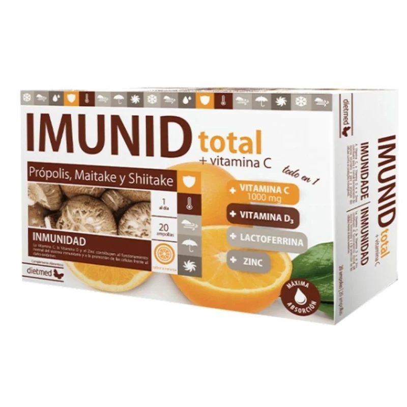 Imunid Total + Vitamina C 20 Ampollas | Dietmed