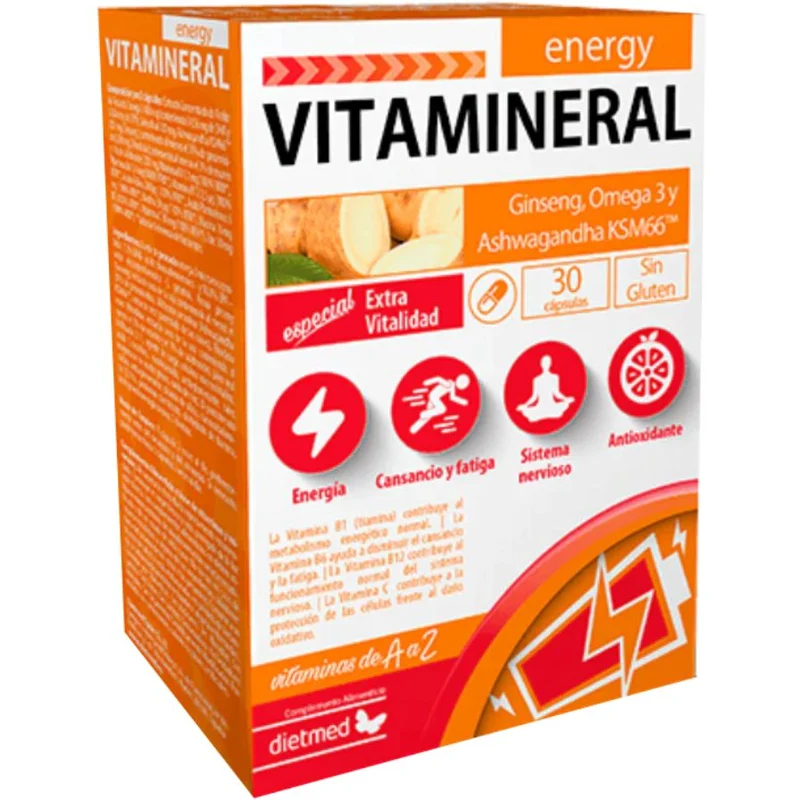 Vitamineral Energy 30 Cápsulas | Dietmed