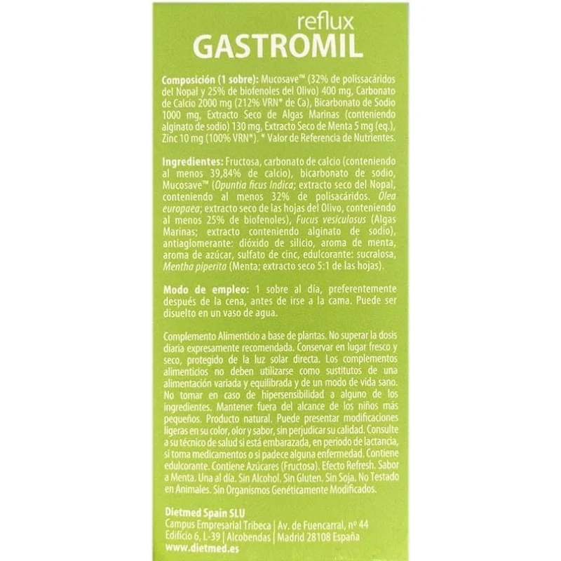 Gastromil Reflux 20 Sobres | Dietmed