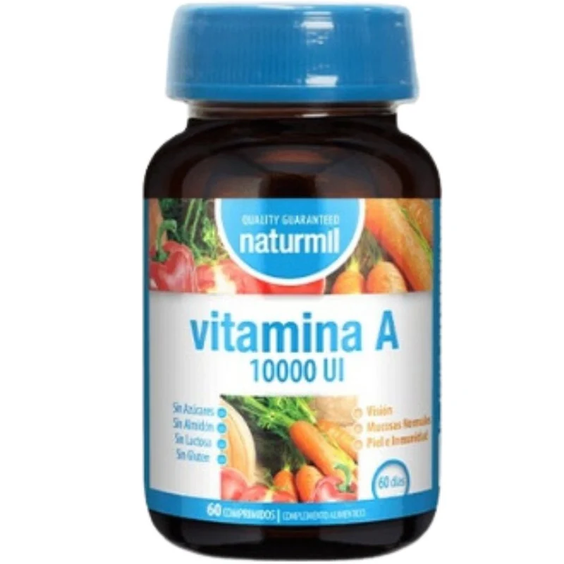 Vitamina A 10.000UI 60 Comprimidos | Naturmil