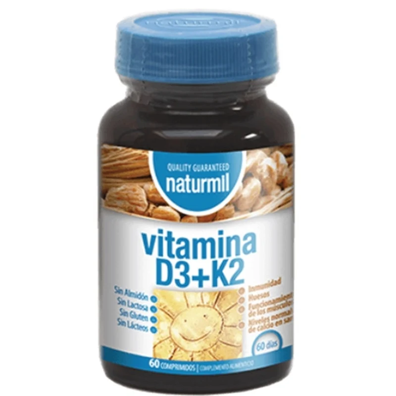 Vitamina D3+K2 60 Comprimidos | Naturmil