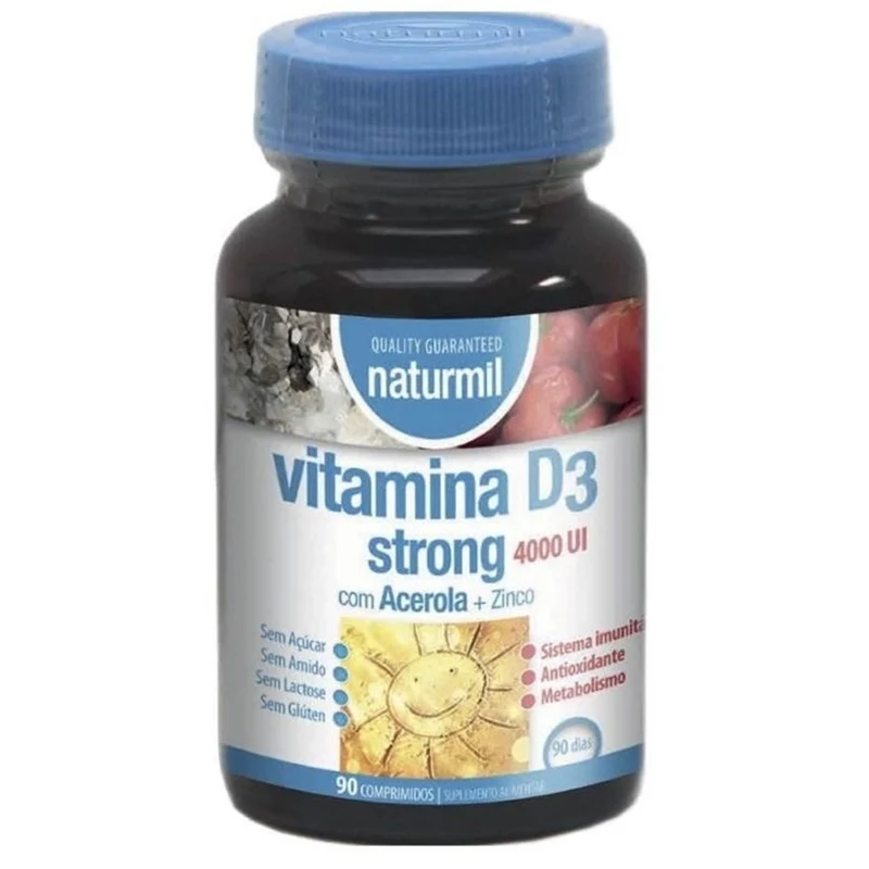 Vitamina D3 Strong 90 Comprimidos | Naturmil