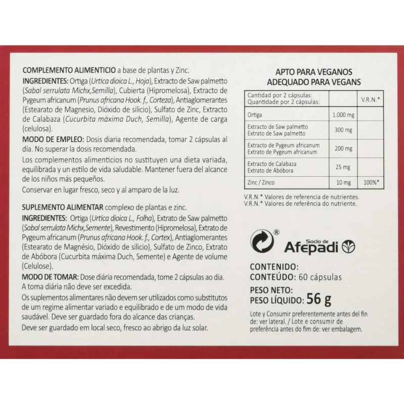Cucurbita Forte 60 Cápsulas | Integralia