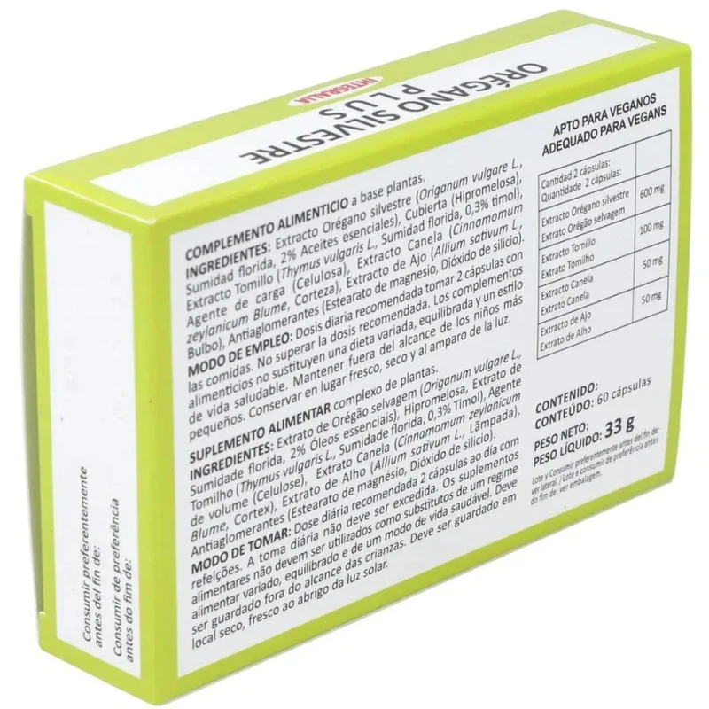 Oregano Silvestre Plus 60 Cápsulas | Integralia