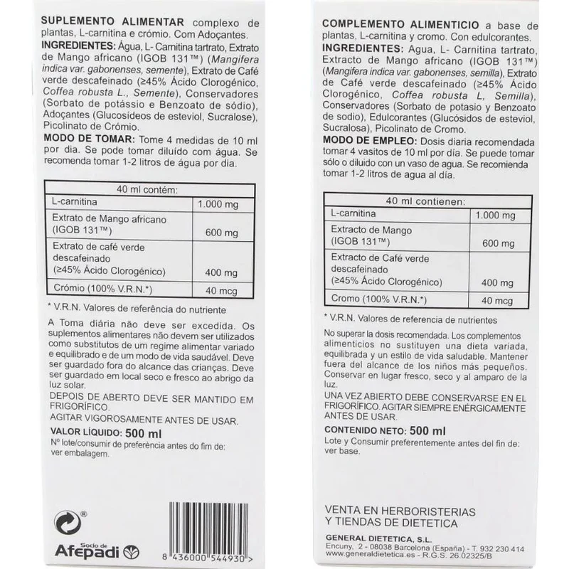 Originalia Slim Jarabe 500 Ml | Integralia
