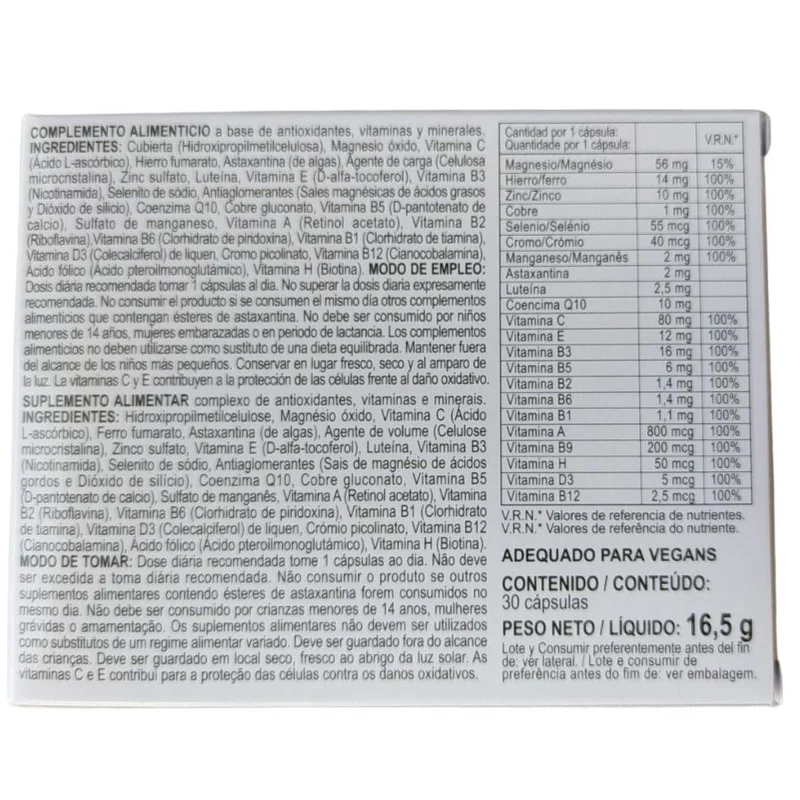 Vitaminas Complex Senior 30 Capsulas | Integralia