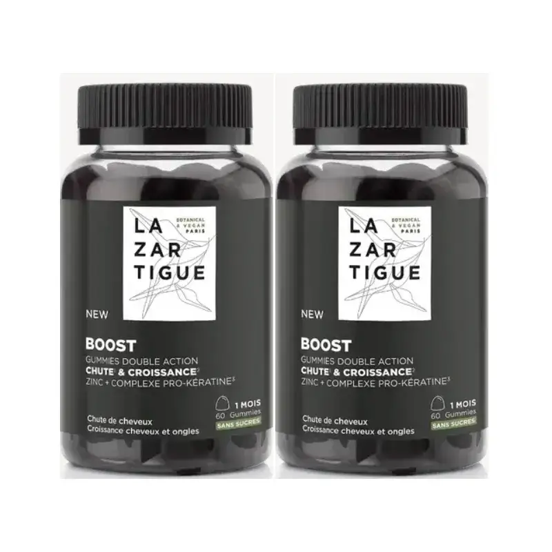 Lazartigue Gummies Hair Loss, Pack 2 x 60 units