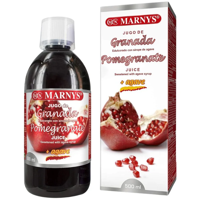 Jugo de Granada con Sirope de Agave 500 ml | Marnys