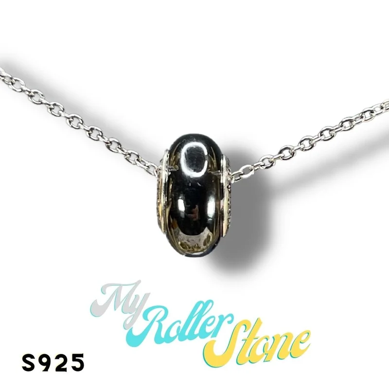 Charm Rondelle de hematita