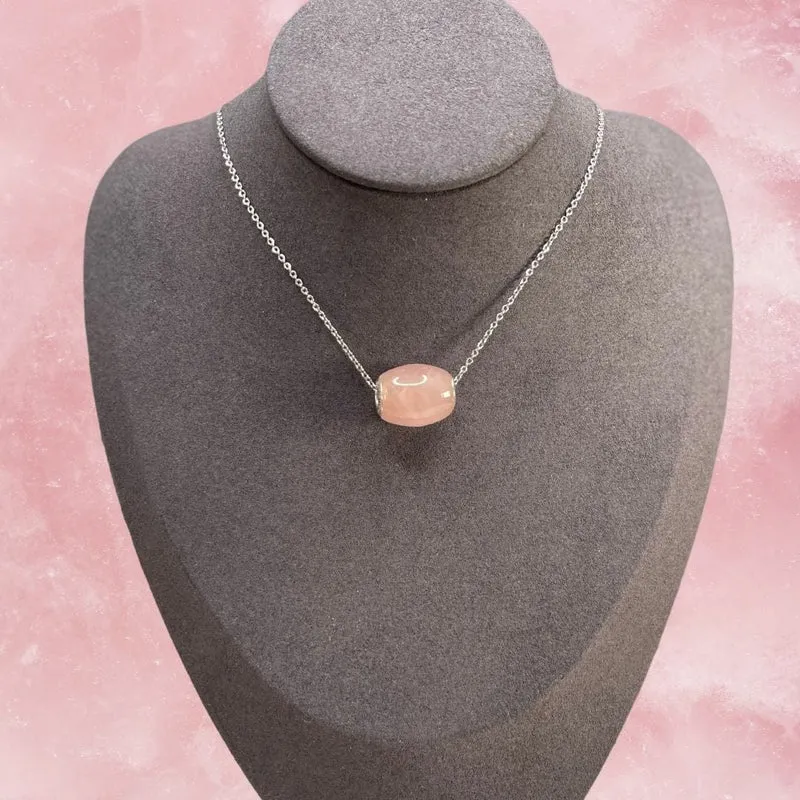 Dije de cuarzo rosa