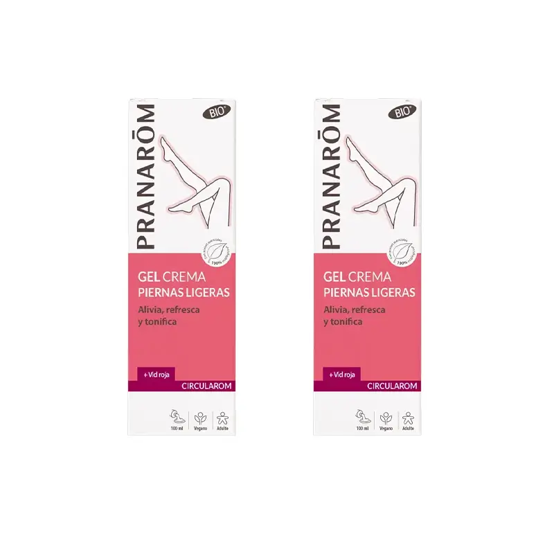 Pranarôm Circularom Light Legs Cream Gel Bio, 2X100 Ml