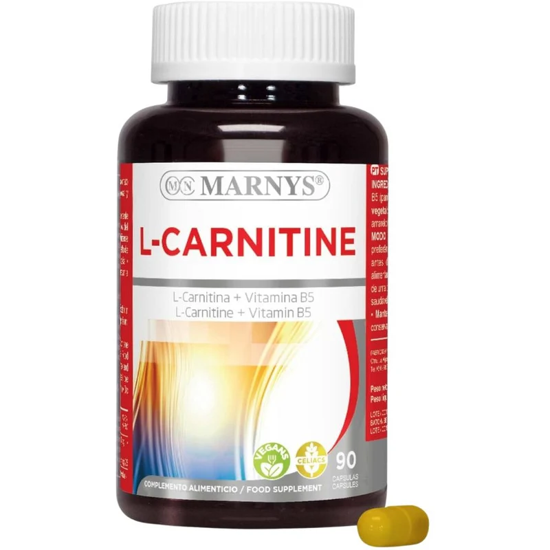 L Carnitina Vitamina B5 90 Capsulas | Marnys